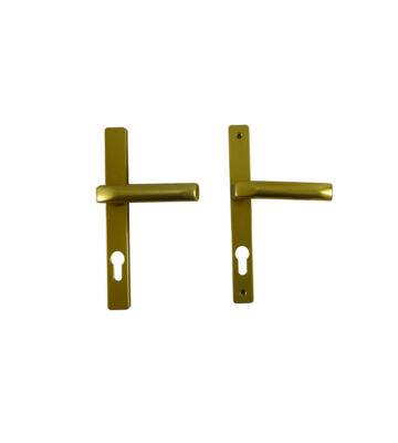 Hoppe F3 Matt Gold 70mm PZ, 180mm Centres Door Handle