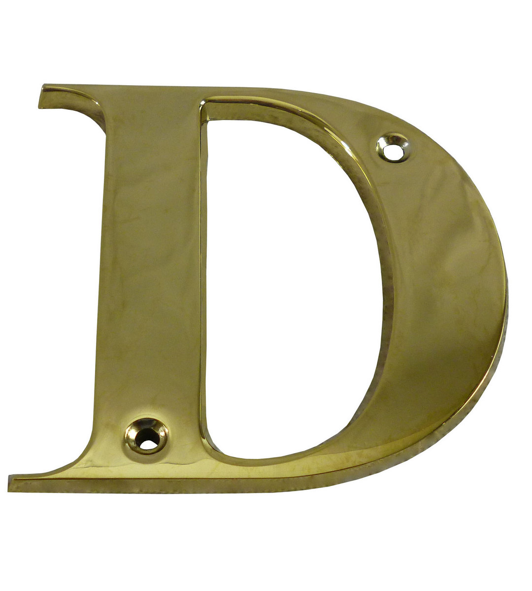 3'' Brass Letter D - Sealco Scotland