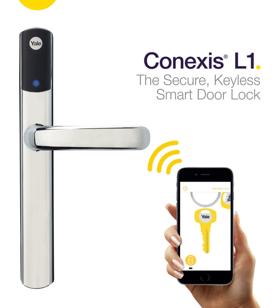 Yale Conexis L1 Smart Door Lock Polished Chrome