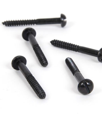 From The Anvil Black 10 X 1 1/2″ Round Head Screws (25)