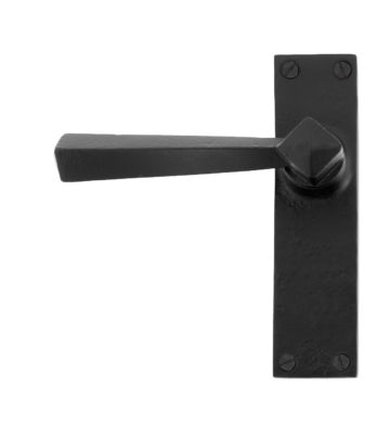From The Anvil Black Straight Lever Latch Set