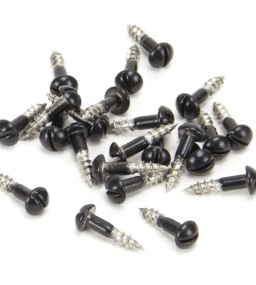 From The Anvil Black SS 3.0 X 12mm Round Head Screws (25)