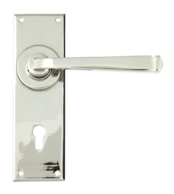From The Anvil Polished Nickel Avon Lever Lock Set