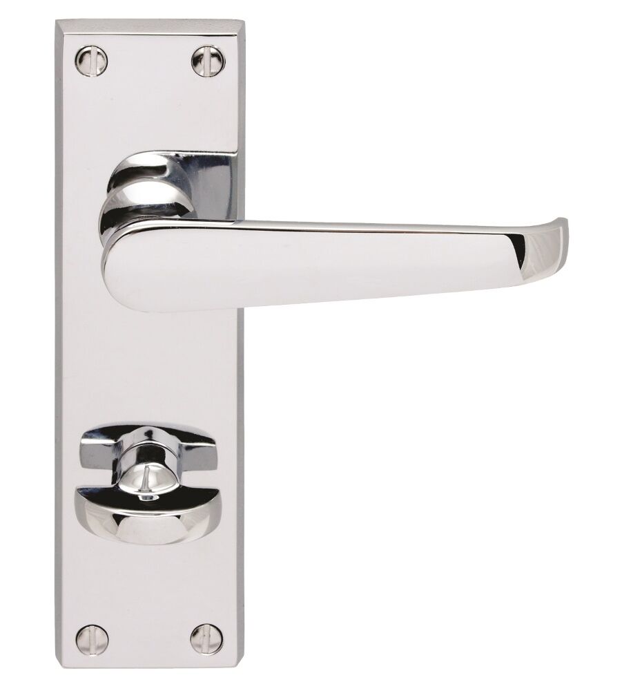 CARLISLE BRASS M30WCCP VICTORIAN LEVER ON BACKPLATE - BATHROOM 57MM C/C 150MM X 43MM - PAIR