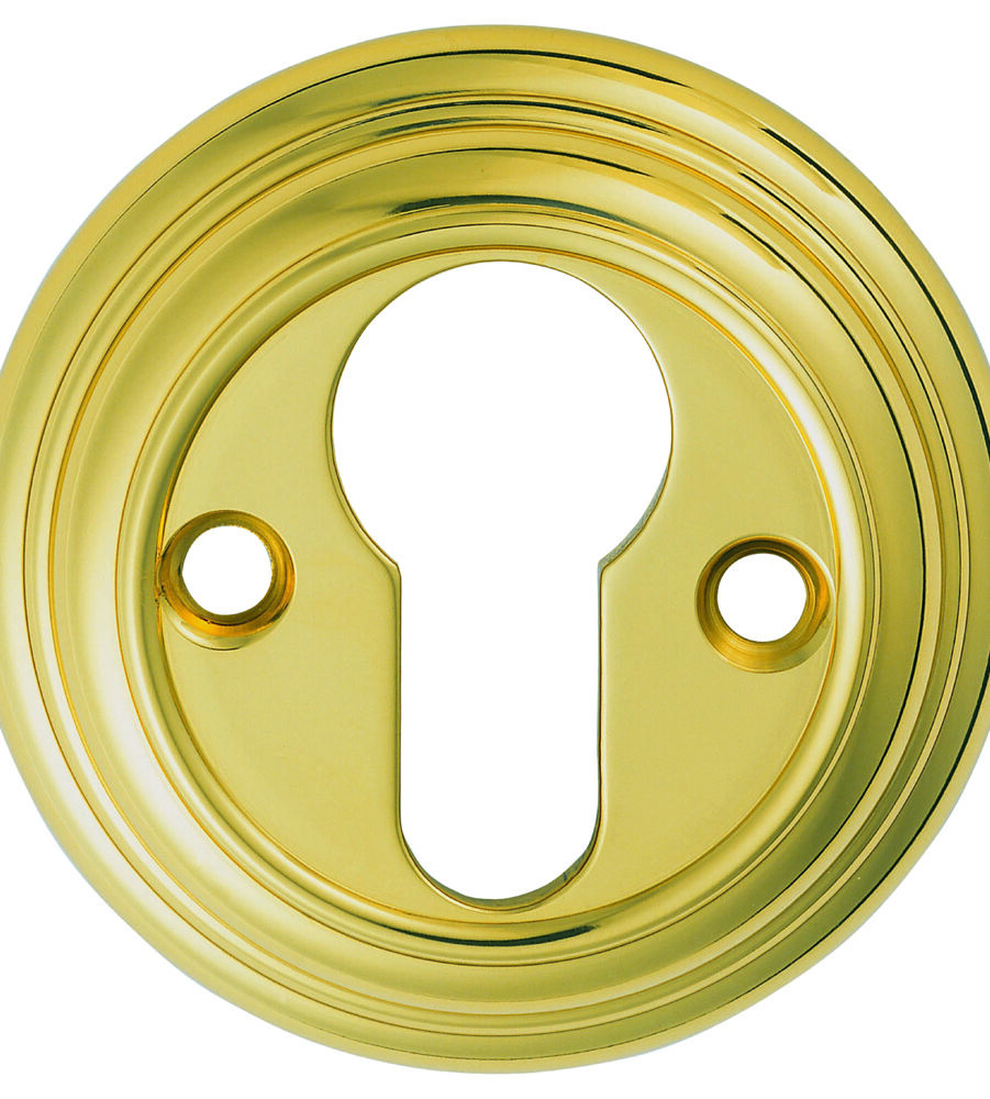 CARLISLE BRASS DK1 DELAMAIN - ESCUTCHEON EURO PROFILE ROUND FACE FIX 55MM