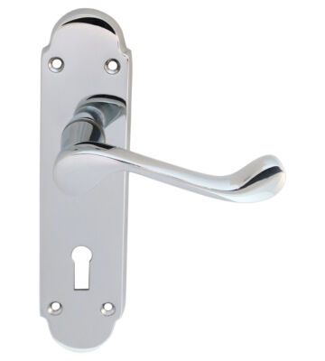 Carlisle Brass DL168CP Oakley Lever On Backplate – Lock 57mm C/C 170mm X 42mm – Pair