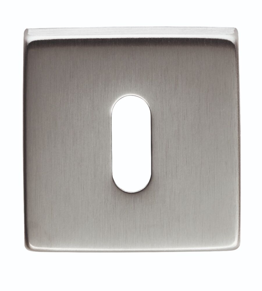 CARLISLE BRASS QE003SC ESCUTCHEON - LOCK PROFILE ON CONCEALED FIX SQUARE ROSE ARTQE CSA (SATIN CHROME)