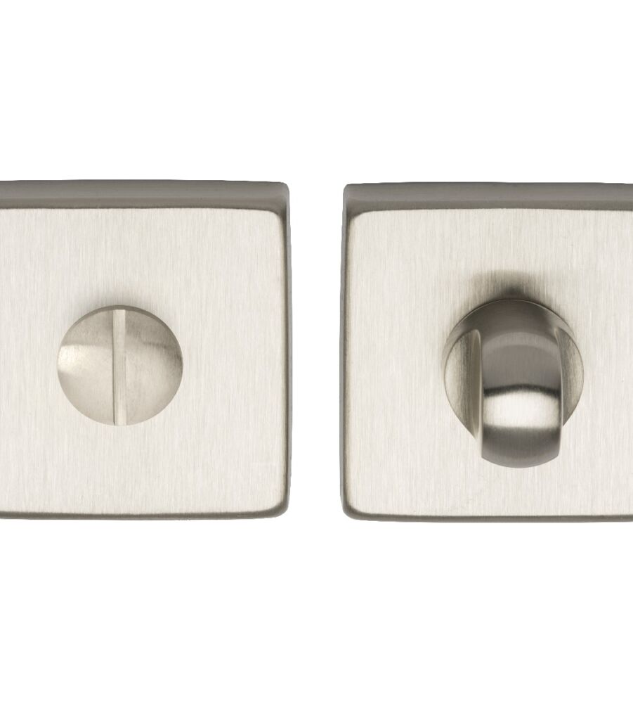 CARLISLE BRASS QT004SN TURN & RELEASE ON CONCEALED FIX SQUARE ROSE (ART LM 40/QES) NIS (SATIN NICKEL) 50 X 50 - SET