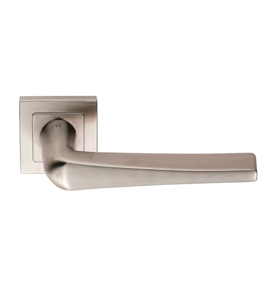 CARLISLE BRASS SSL1404SSS PLAZA DESIGNER LEVER ON SQUARE SPRUNG ROSE - HESO SPINDLE G304 - PAIR