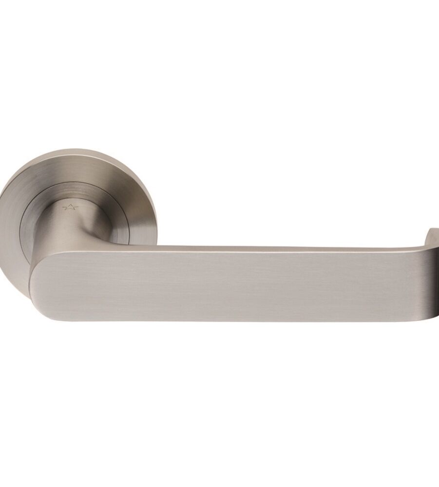 CARLISLE BRASS SWL1133SSS STEELWORX ZURIGO LEVER ON CONCEALED FIX ROUND ROSE - PAIR