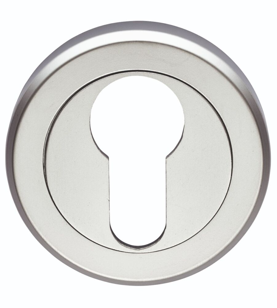 CARLISLE BRASS SZM001SC SEROZZETTA EURO PROFILE ESCUTCHEON ON CONCEALED FIX ROUND ROSE 52MM