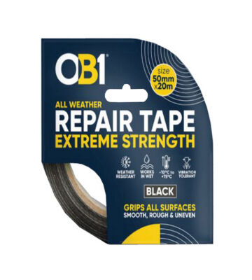 OB1 Extreme Strength Repair Tape – BLACK 50mm X 20mtr