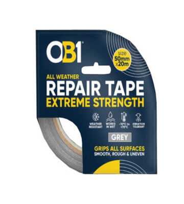 OB1 Extreme Strength Repair Tape – GREY 50mm X 20mtr