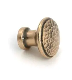 From The Anvil Polished Bronze Hammered Cabinet Knob - Medium - Image 3