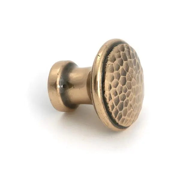 From The Anvil Polished Bronze Hammered Cabinet Knob - Medium - Image 3