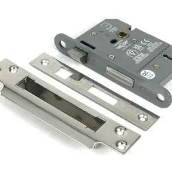 From The Anvil Polished Chrome 3" 5 Lever BS Sash Lock
