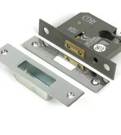 From The Anvil Polished Chrome 2½" Euro Profile Dead Lock