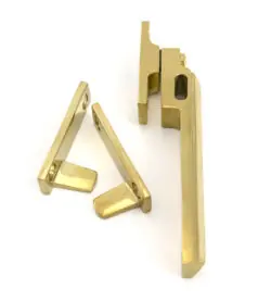 From The Anvil Polished Brass Night-Vent Locking Art Deco Fastener - Image 4