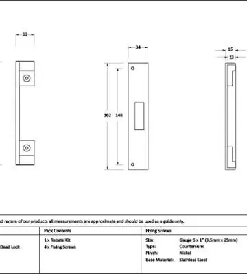 From The Anvil Polished Chrome ½” Rebate Kit for Dead Lock
